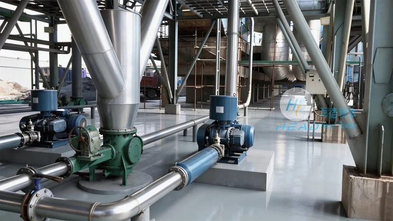 Skema pengangkutan berbahan serbuk keramik alumina secara pneumatik