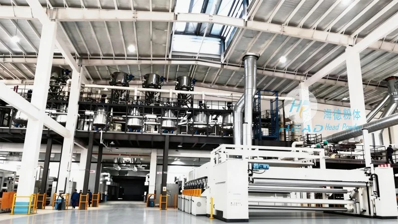 Skema pengangkutan berbahan serbuk keramik alumina secara pneumatik