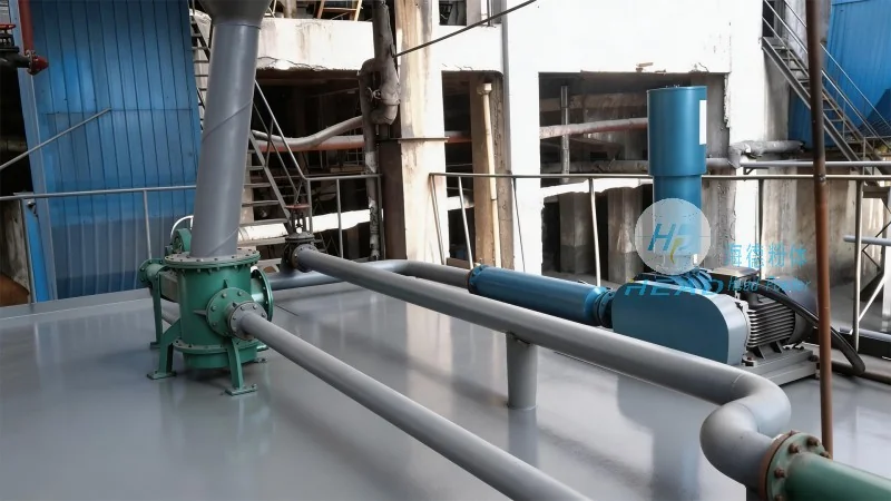 Contoh pengangkutan pneumatik anti-bridging untuk serbuk ultra-halus bateri litium di Cagayan de Oro, Filipina