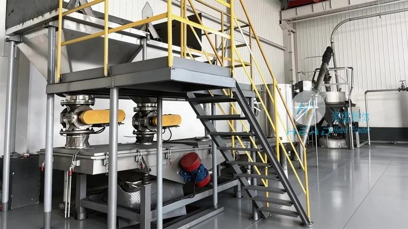 Penyelesaian pengangkutan udara serbuk karbonat kalsium yang berat