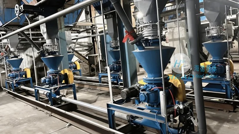 Sistem Pengangkutan Terpusat Automatik untuk Bahan Serbuk Pembasmian Sulfur di Chanthaburi, Thailand
