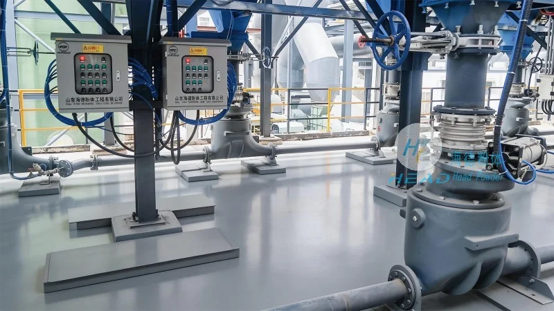 Skema pengangkutan pneumatik untuk bahan tambahan farmaseutikal dioksida silikon