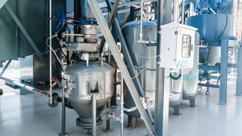 Kuwait Al Jahra Plastik Resin Serbuk Silo Pompa Sistem Pengangkutan Fasa Padat
